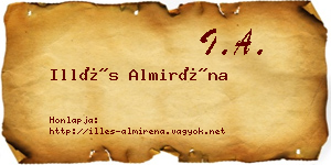 Illés Almiréna névjegykártya